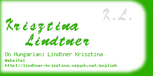krisztina lindtner business card